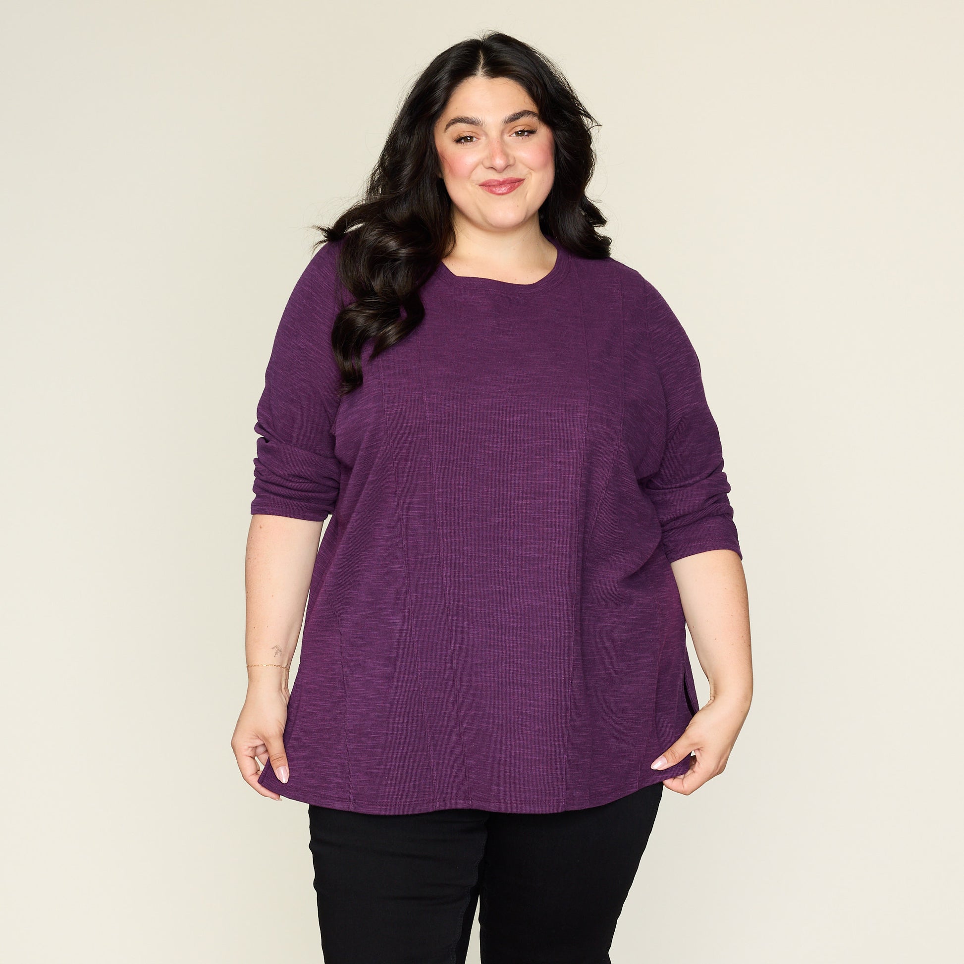Plum Purple Front Detail Women
