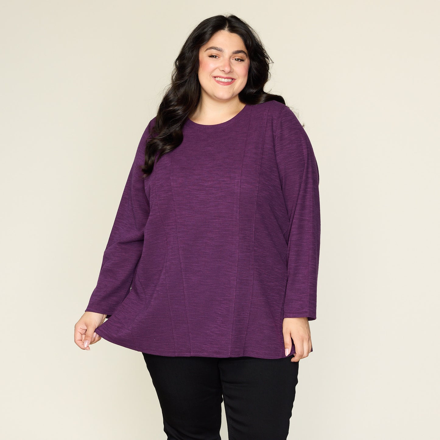 Plum Purple Front Detail Women
