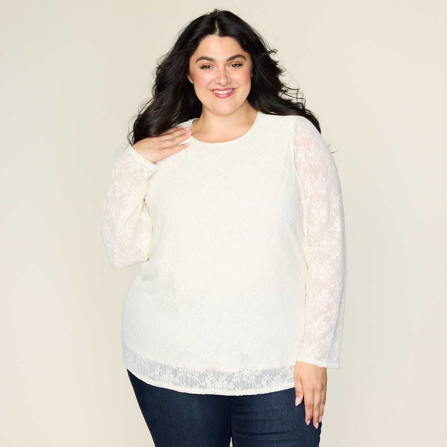 Antique White Front Detail Women