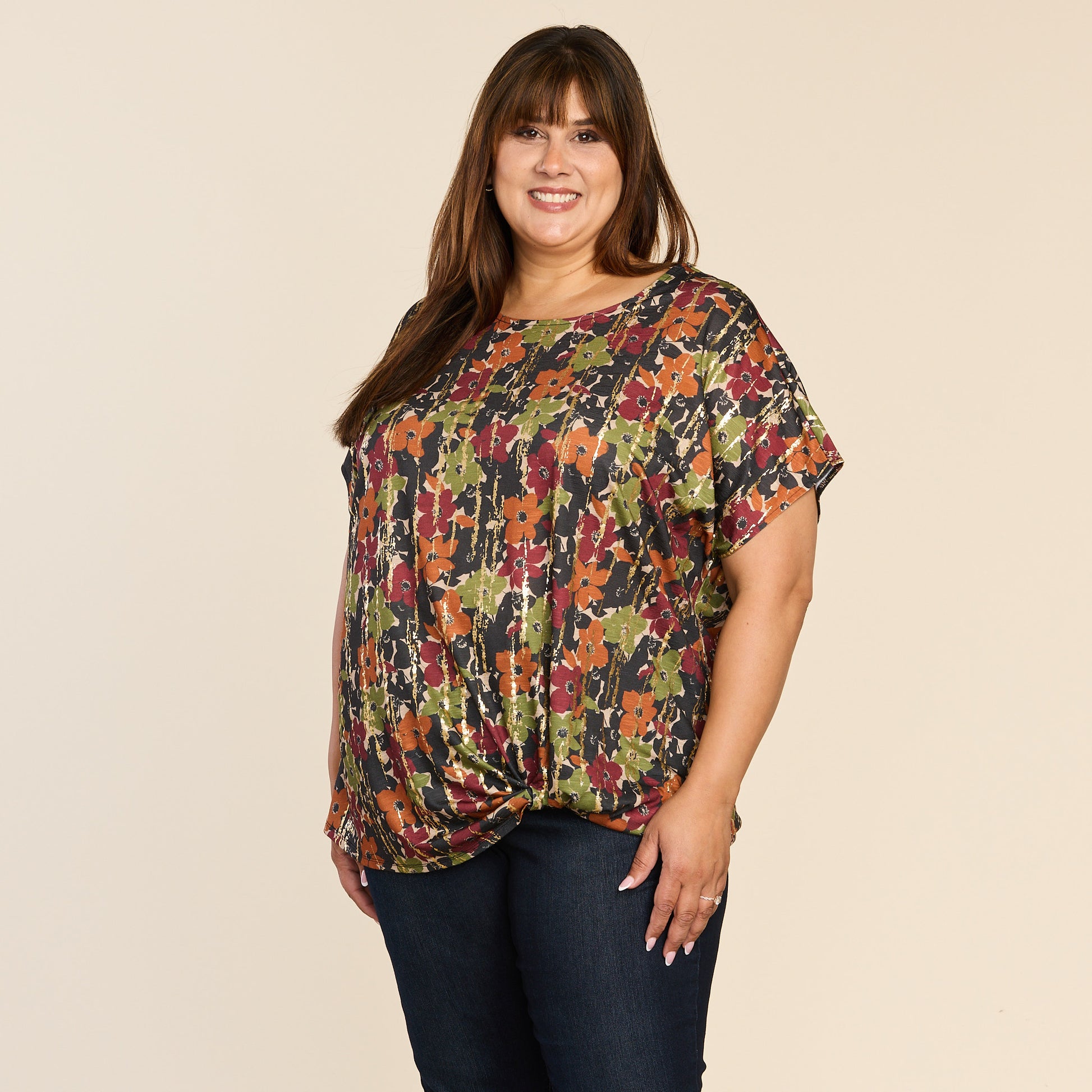 Black Front Detail Women
