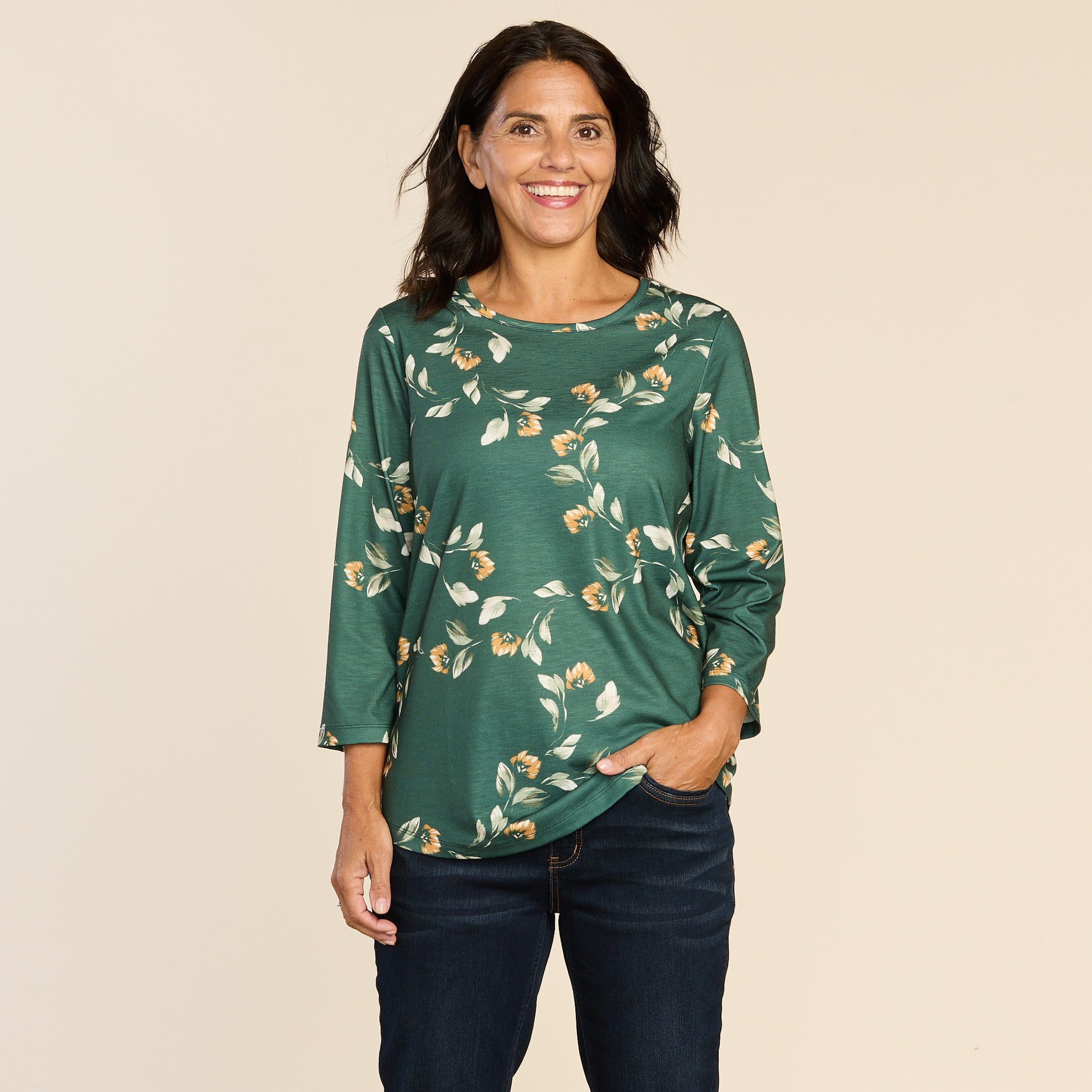 Jungle Green Front Detail Missy