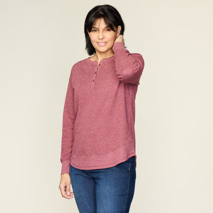 Burgundy Front Detail Missy