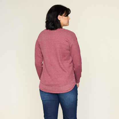 Burgundy Back Detail Missy