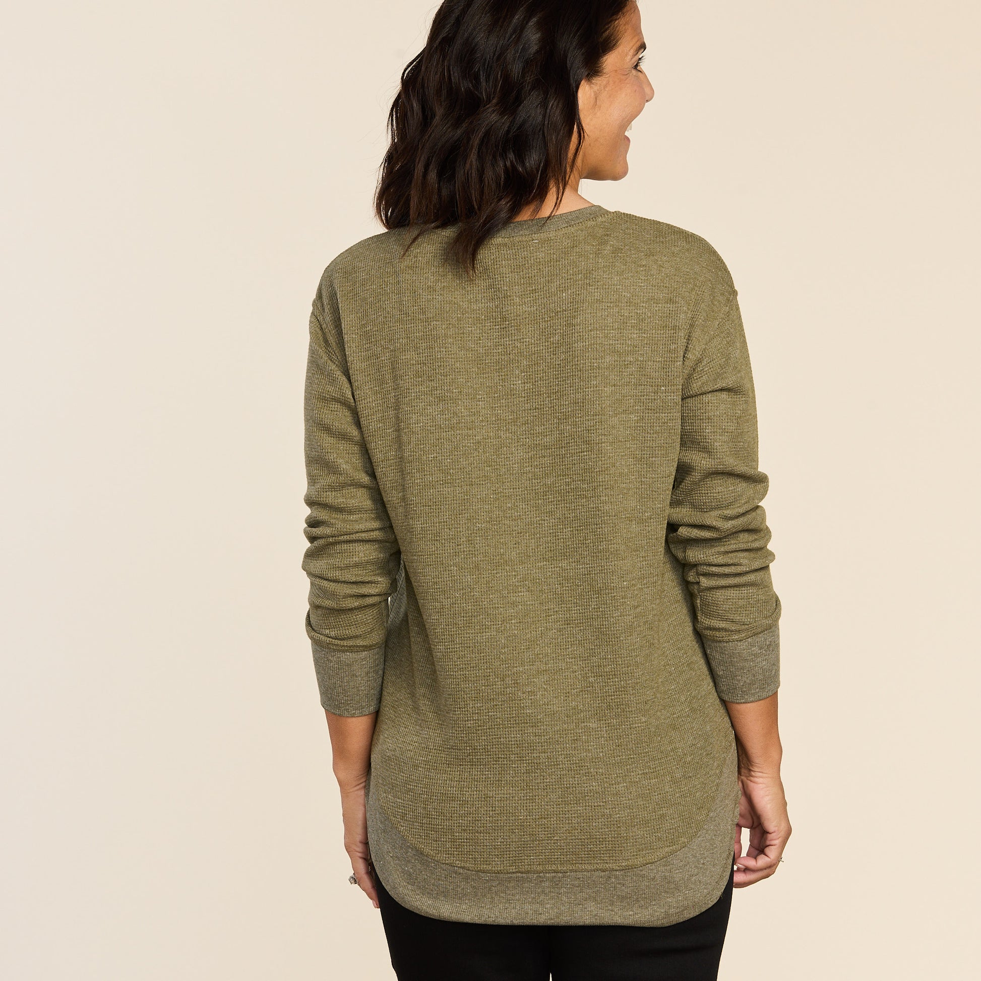 Burnt Olive Back Detail Missy