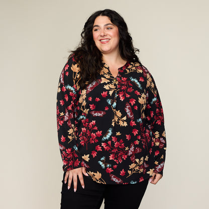 Black Front Detail Women