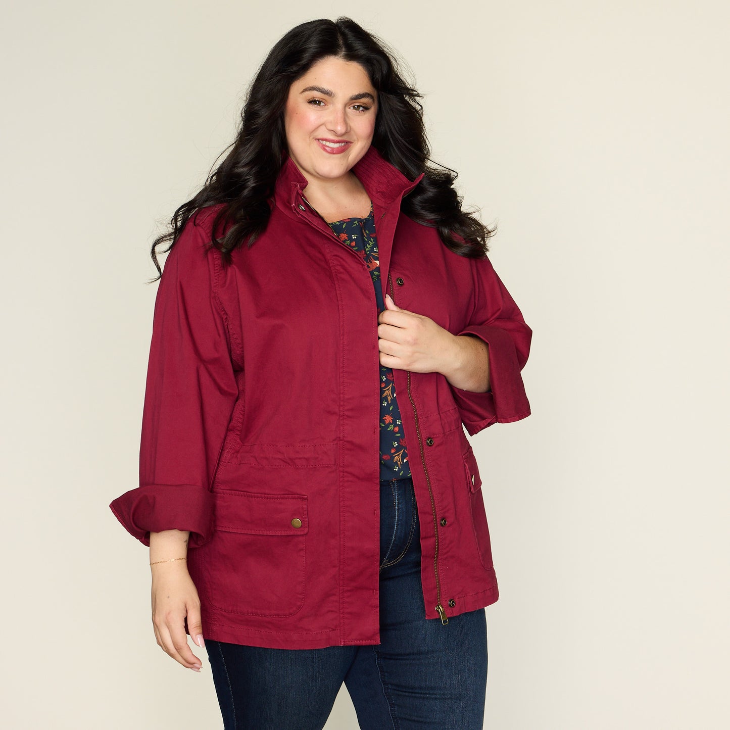Tibetan Red Front Detail Women