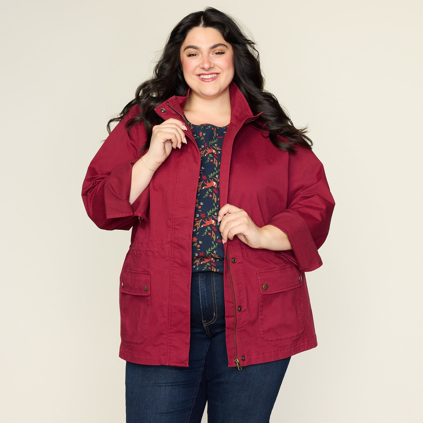 Tibetan Red Front Detail Women
