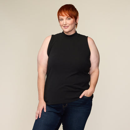 Black Front Detail Women