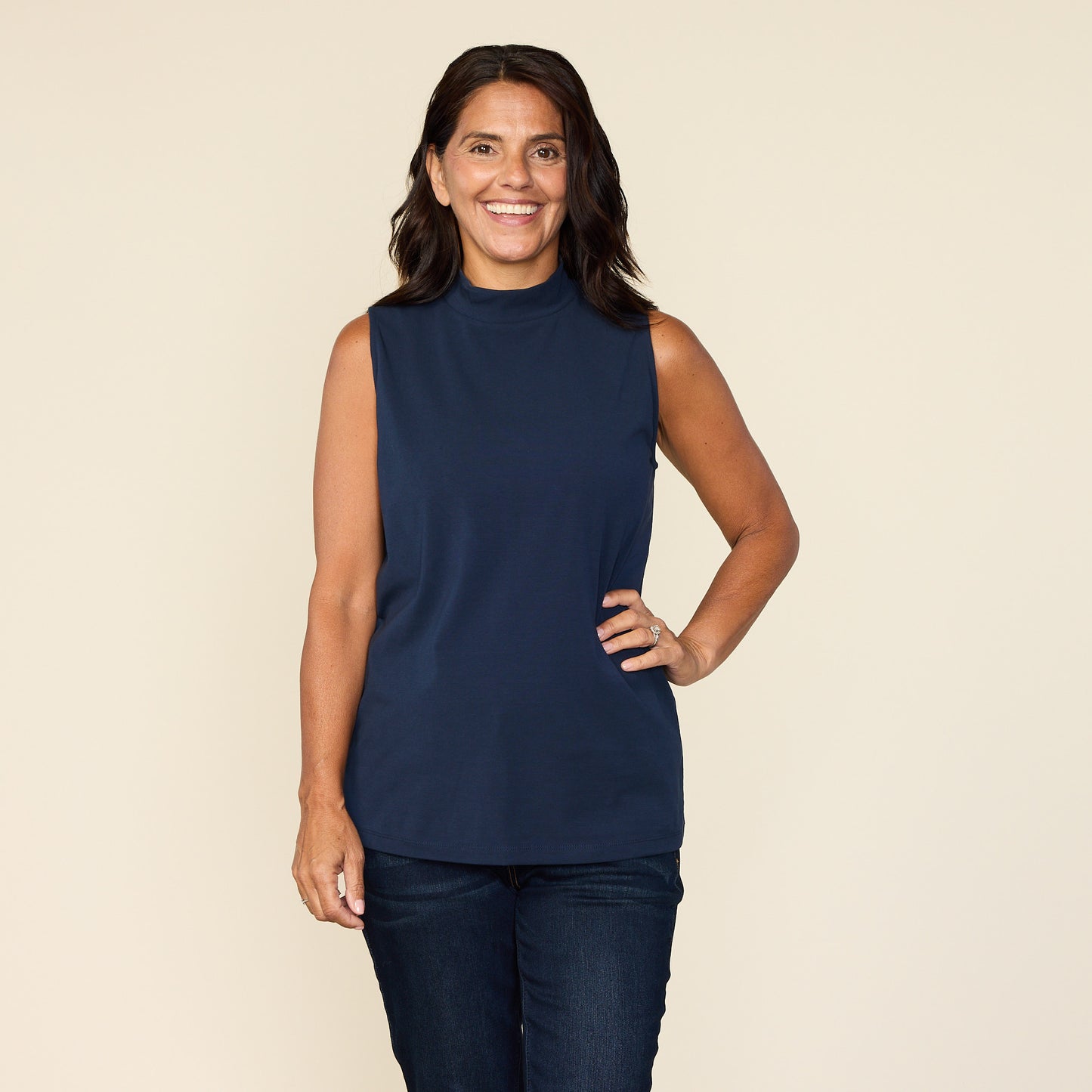 Navy Blazer Front Detail Missy