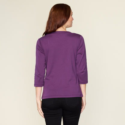 Plum Purple Back Detail Missy