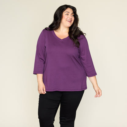 Plum Purple Front Detail Women