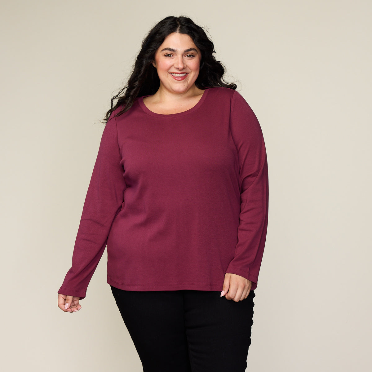 Burgundy Front Detail Women