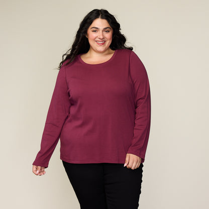 Burgundy Front Detail Women