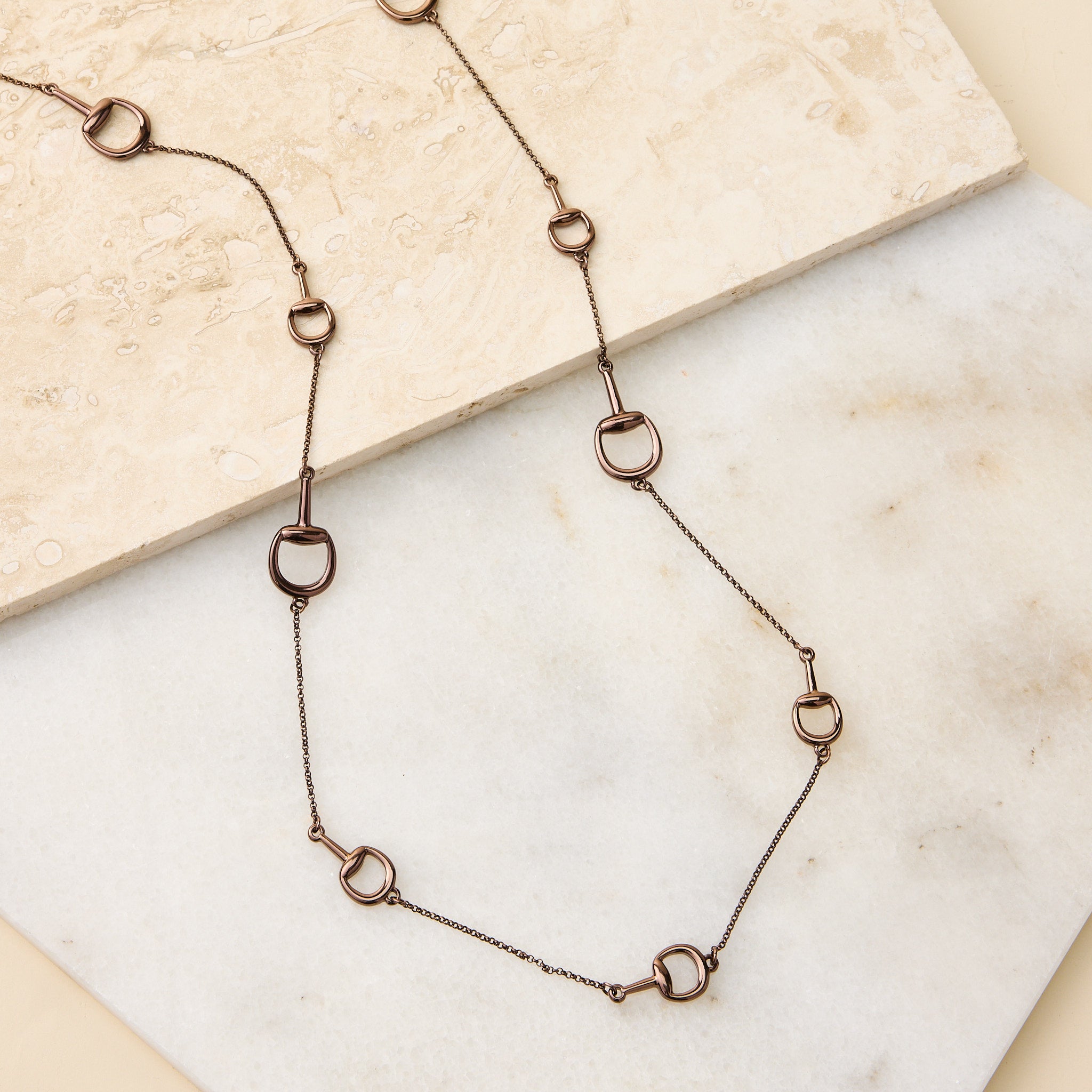 Long Horsebit Chain Necklace – Christopher & Banks