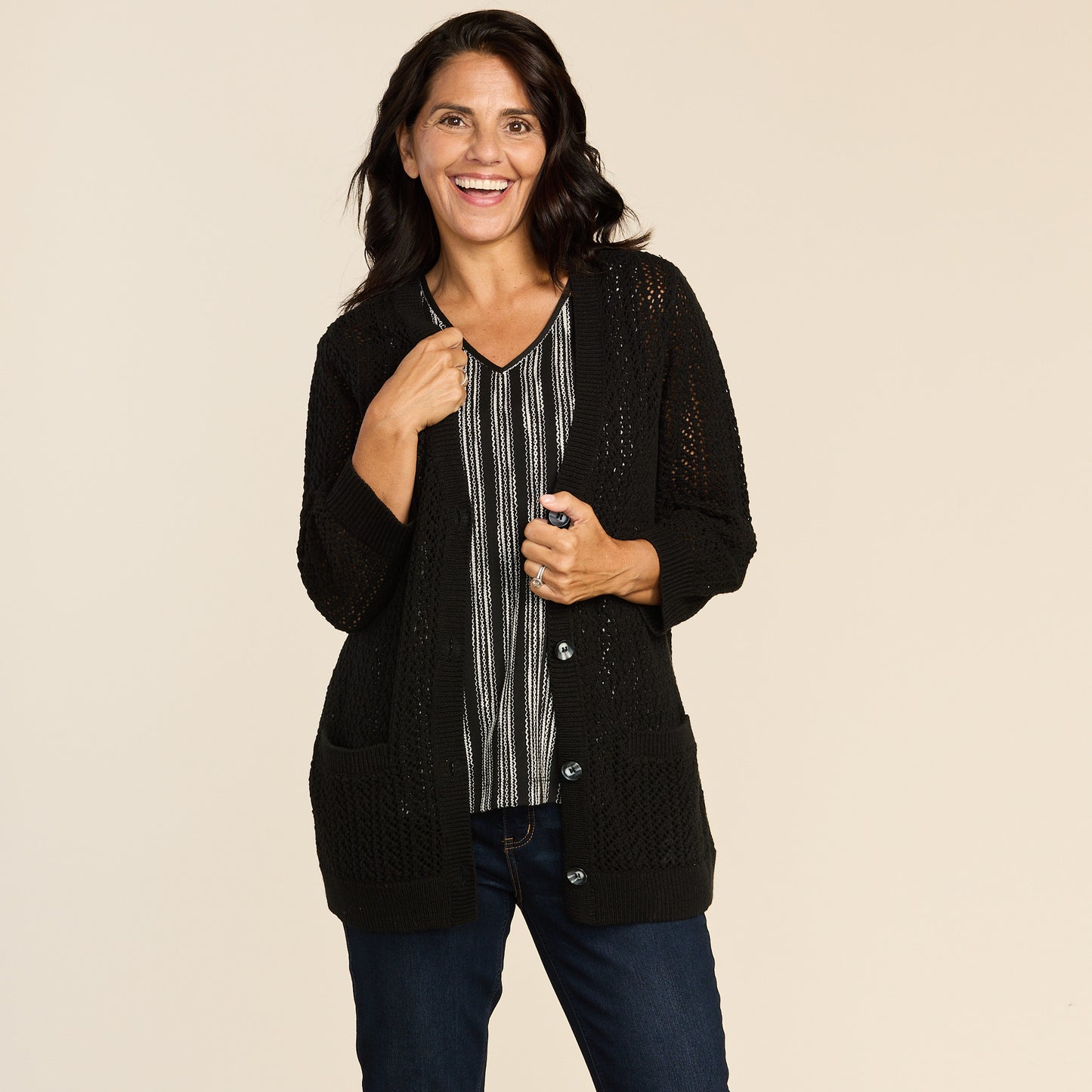 Black Front Detail Missy