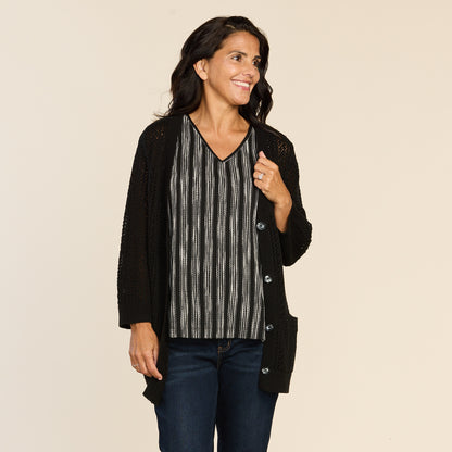 Black Front Detail Missy
