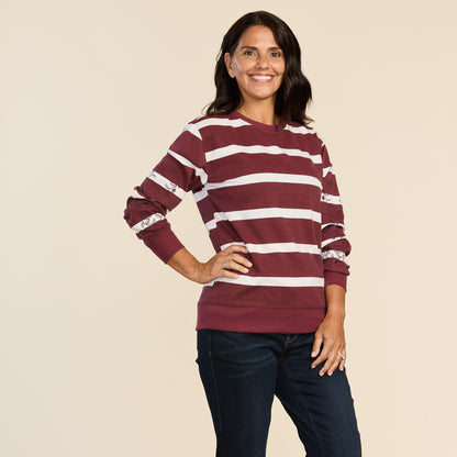 Burgundy Front Detail Missy