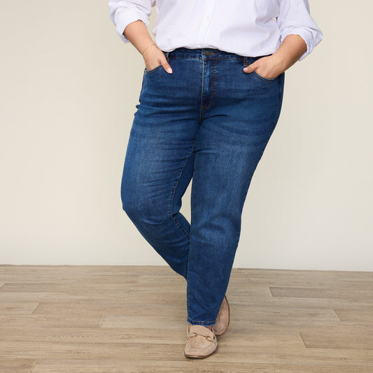Dark Wash Front Detail Women