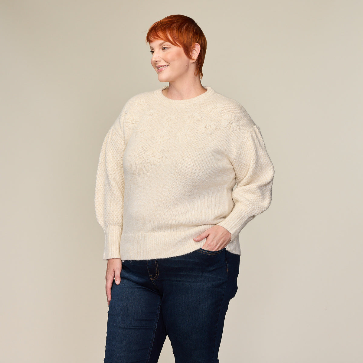 Ivory Side Detail Women
