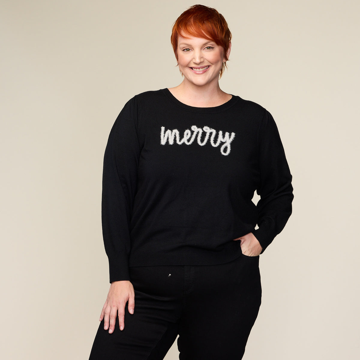 Black Front Detail Women