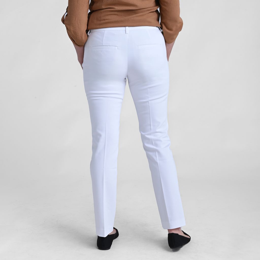 Shaped Fit Perfect Trouser Pant - Bright White Christopher & Banks Shaped Fit Perfect Trouser Pant - Bright White Christopher & Banks
