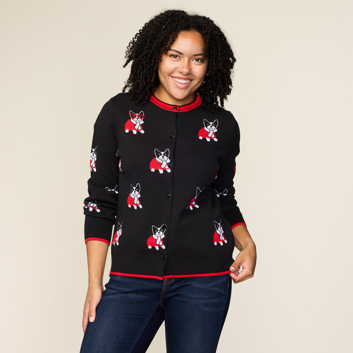 Black Front Detail Missy