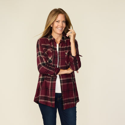 Burgundy Front Detail Missy