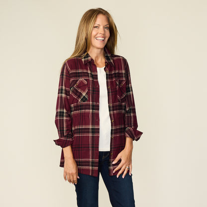 Burgundy Front Detail Missy