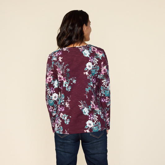Plum Wine Back Detail Missy