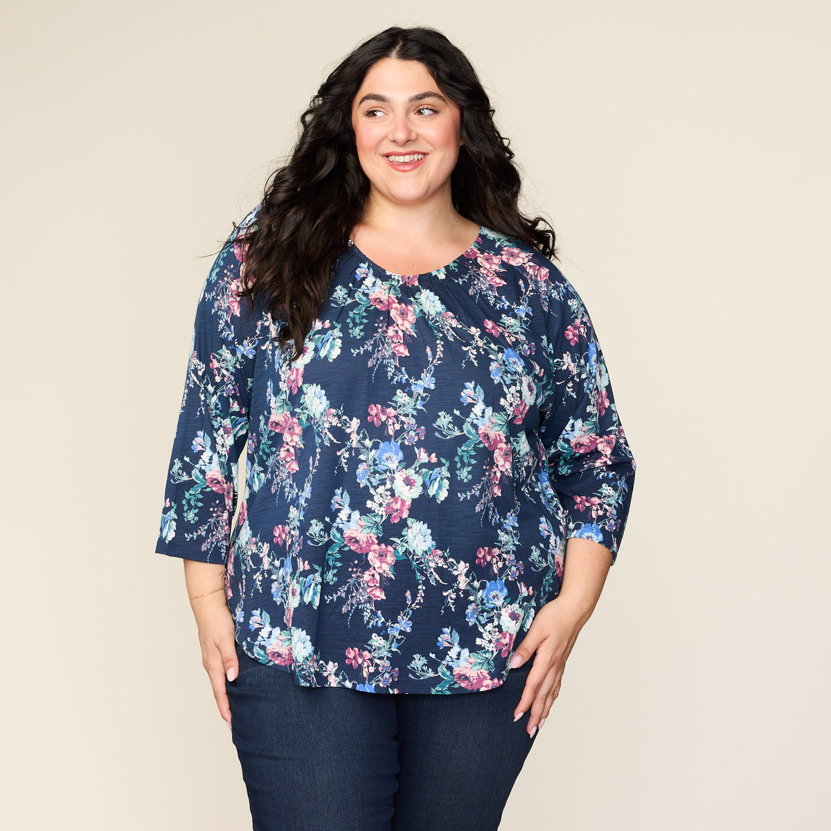 Navy Blazer Front Detail Women