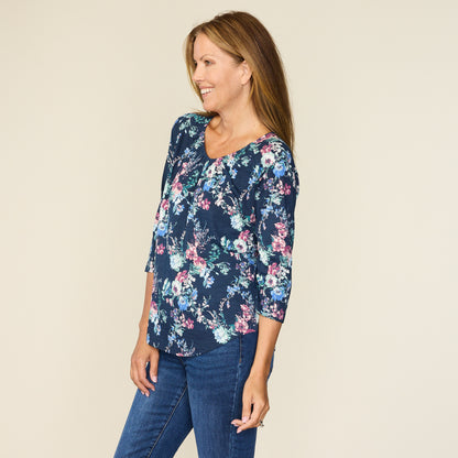 Navy Blazer Side Detail Missy