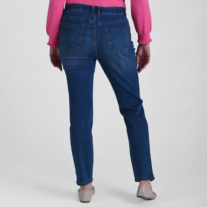 Med Stonewash Back Detail Missy