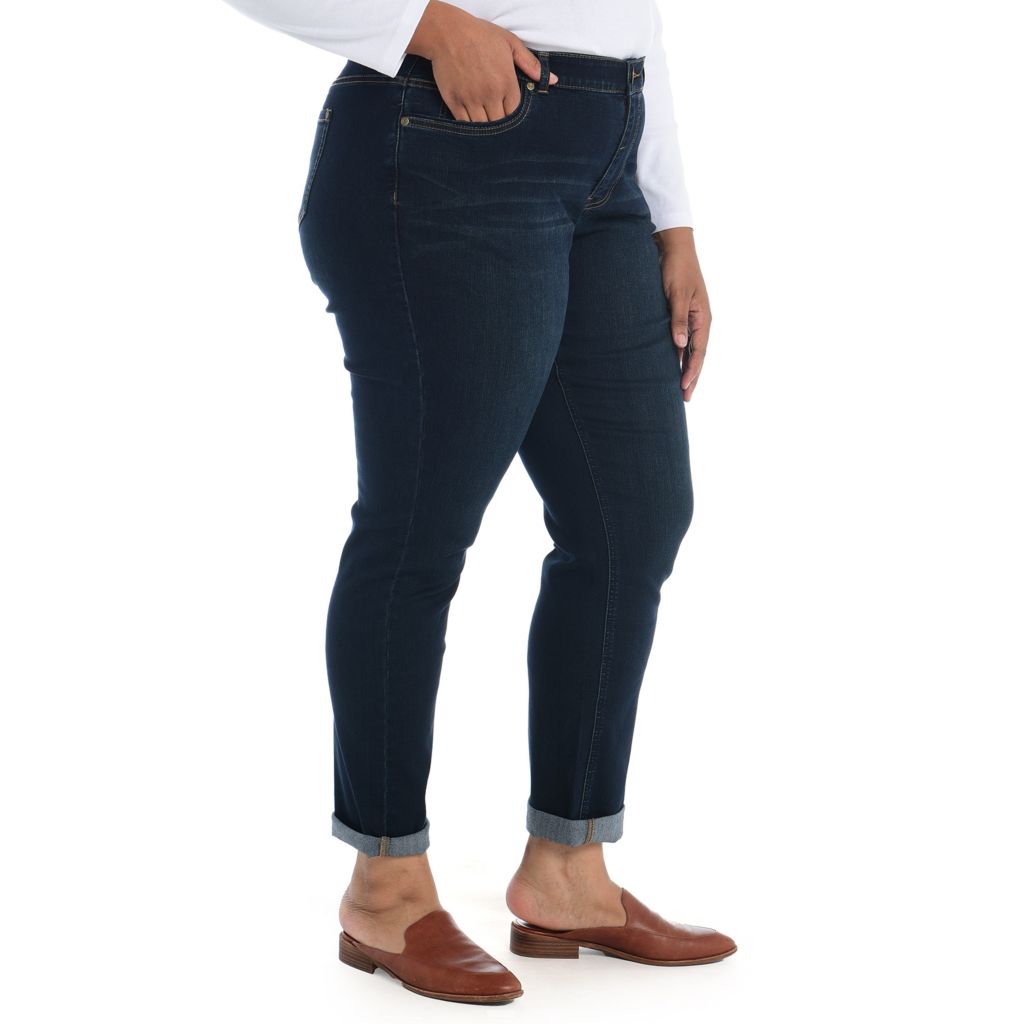 Dark Stonewash Side Detail Women