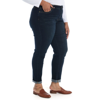 Dark Stonewash Side Detail Women
