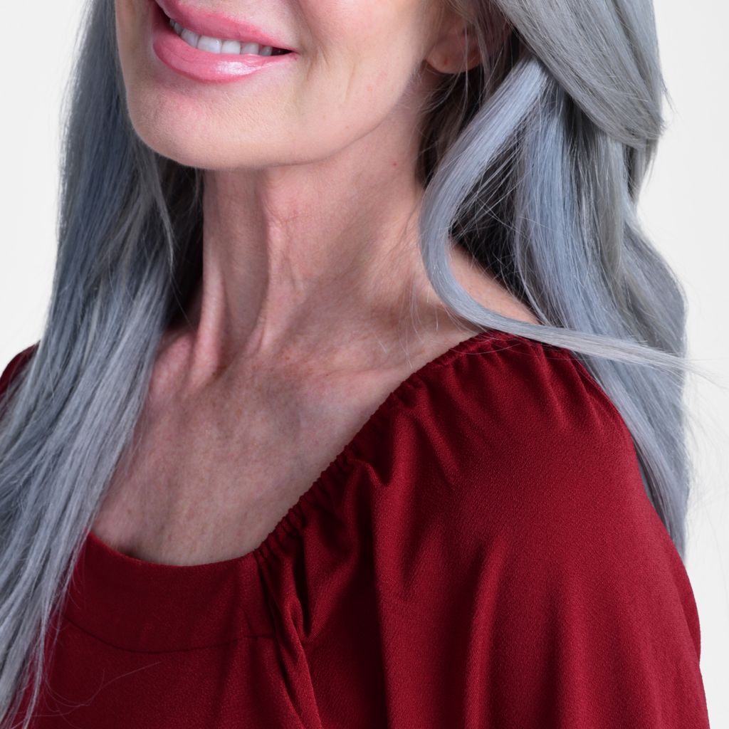 Merlot Neckline Detail Missy