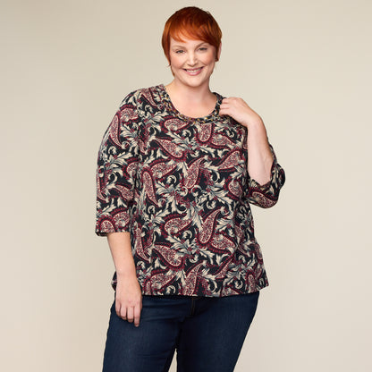 Black Front Detail Women