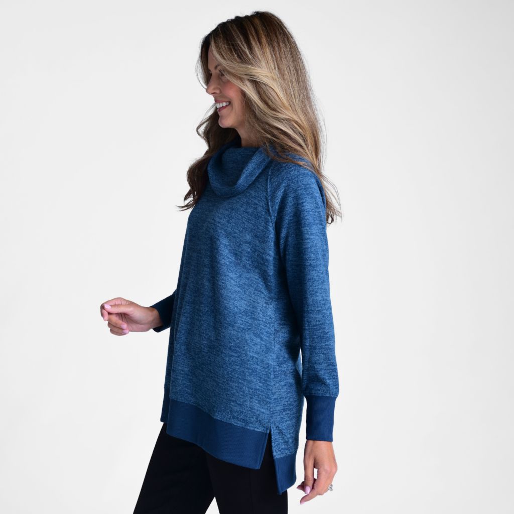Cowl Neck Long Sleeve Tunic