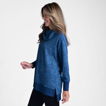 Cowl Neck Long Sleeve Tunic