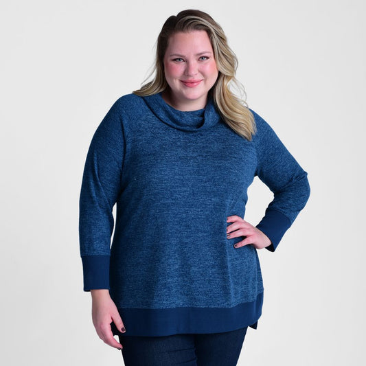 Cowl Neck Long Sleeve Tunic
