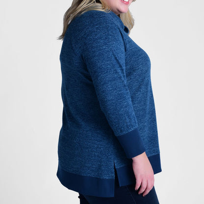 Cowl Neck Long Sleeve Tunic