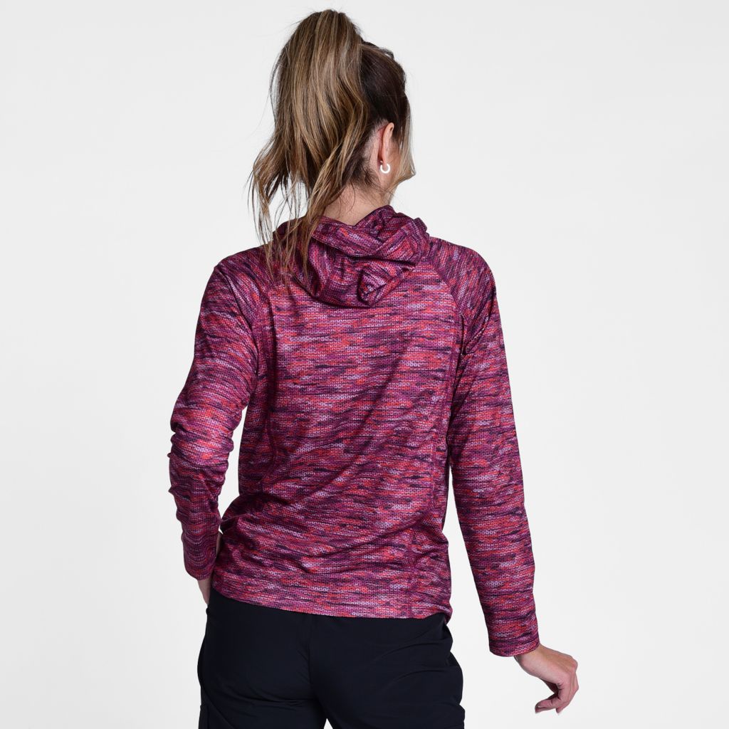 Relaxed Restyled Spacedye Printed Long Sleeve Hoodie