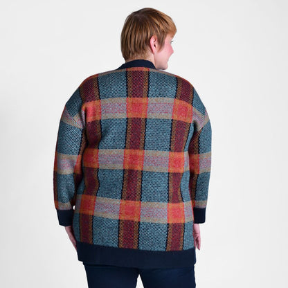 Plaid Patch Pocket Cardigan