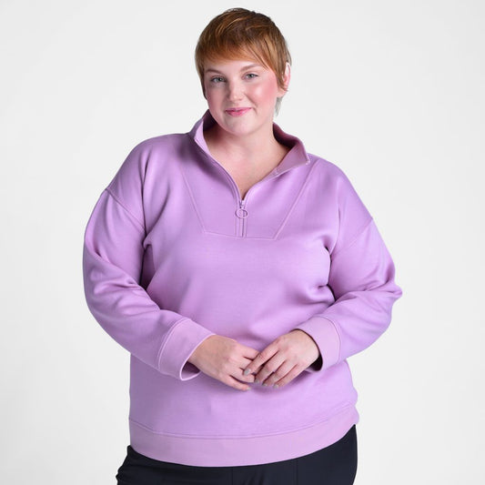 Relaxed Restyled Half Zip Top