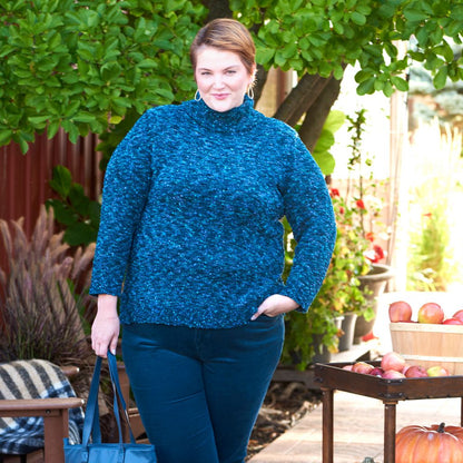 Speckled Turtleneck Sweater