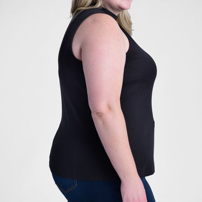 Sleeveless Mock Neck Perfect Tank