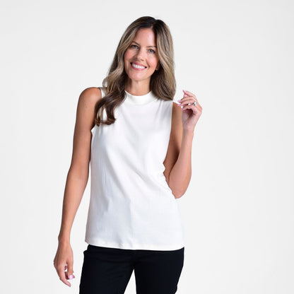 Sleeveless Mock Neck Perfect Tank