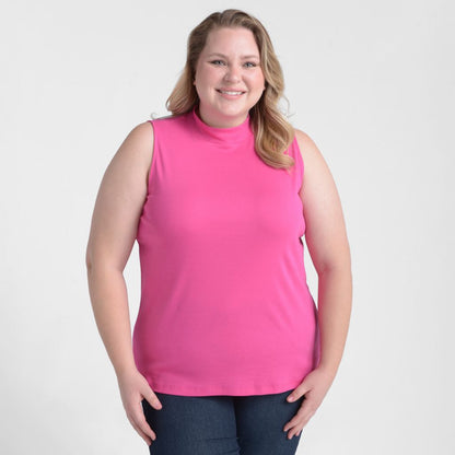 Sleeveless Mock Neck Perfect Tank