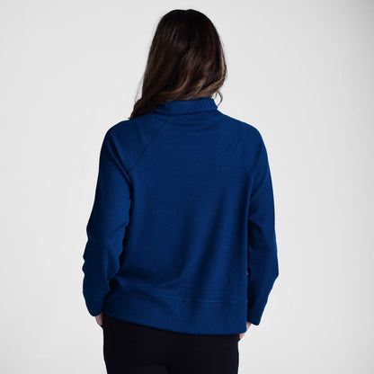Relaxed Restyled Ribbed Turtleneck Top