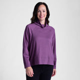Relaxed Restyled Ribbed Turtleneck Top