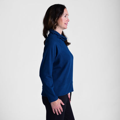 Relaxed Restyled Ribbed Turtleneck Top